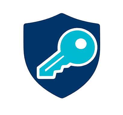Security icon for account protection and keys